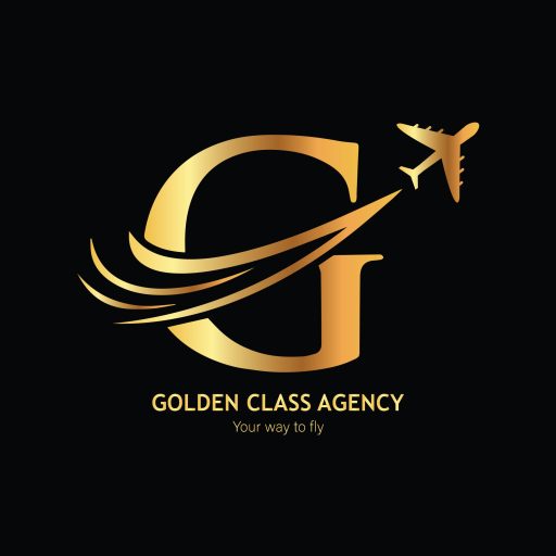 Golden Class Travel Agency Logo - Unlocking Extraordinary Travel Experiences